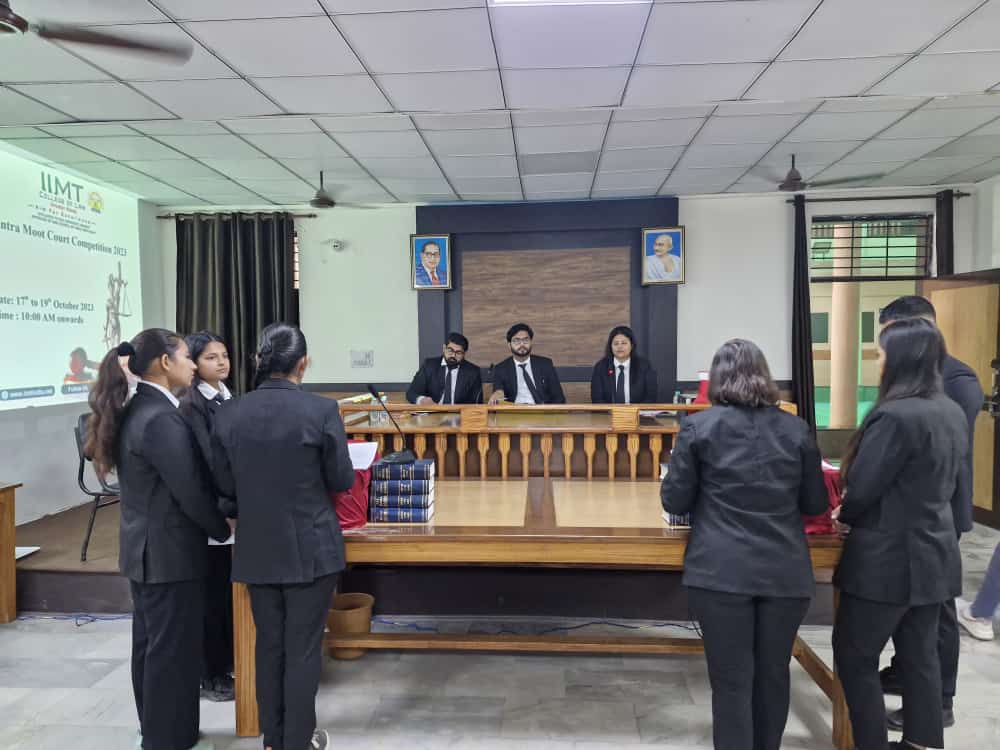 IIMT College of Law organised  Moot Court Competition